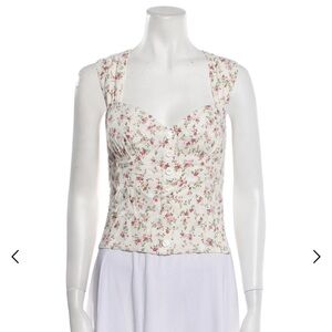 Reformation Floral Button-Up Top